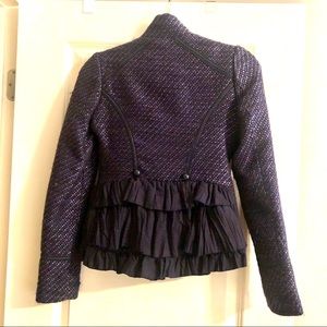 D.E.P.T. Tweed Ruffle Blazer